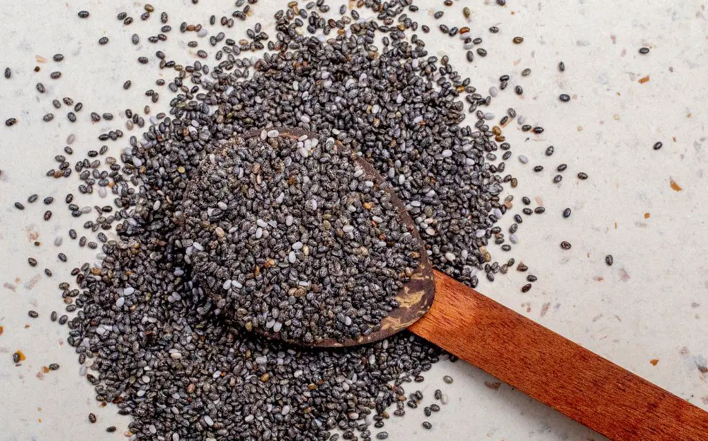 Hundreds of Daisy seeds in a spoon